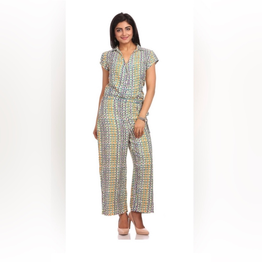 BIBA printed jumpsuit size L